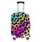 Hixingo Elastisch Kofferhülle Kofferschutzhülle, 3D Leopardenmuster Koffer Schutzhülle Staubdichte Reisekoffer Hülle Trolley Case Schutzhülle Reisegepäckabdeckung (Regenbogen,L (26-28 Zoll))