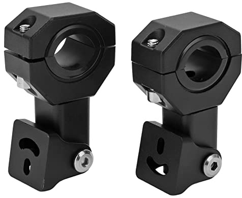 Fydun 2 Pcs Mounting Bracket, M5 Aperture 18mm‑30mm Adjustable Headlight Clamp Holder Extension Pole Bracket for Motocross Off Road ATV UTV
