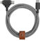 Native Union Belt Cable Duo – 5ft Ultra-Strong Braided Universal Charging Cable – Made with Recycled Materials – 2-in-1 Multi-Device MFi Certified Connectors for Lightning & Type-C devices (Zebra)
