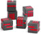 Technologie Metall Würfel, DND Würfel Set 6mm, ZHOORQI W6 Spielwürfel Neu Gestaltete Konzept Würfel für Dungeons and Dragons und RPGs(D6-Gun Red)