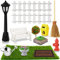 Shinybox Miniatur Garten Zubehör, 13 Stück Miniatur Gartengeräte, Mini Garten Möbel Deko Set, Geeignet zum Dekorieren Eines Minigartens, Weihnachtswichtel Zubehör