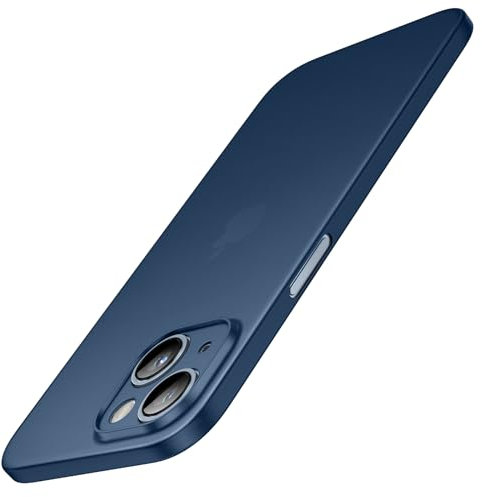 JETech Ultra Dünn Hülle für iPhone 14 6,1 Zoll, Kameraschutz Eingebaut Schutzhülle, Leichtes Matt Finish PP Harte Minimalistische Handyhülle (Blau)