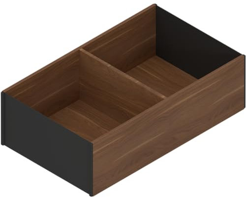 Blum AMBIA-LINE Küchenschubladeneinsätze Rahmen, Breite218mm Länge 371 Höhe110mm, Holzdesign Tennessee Nuss, 1 Stück, Küchen Organizer