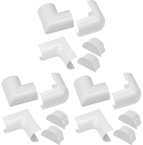 Raccords à Clipser pour D-Line goulotte moulure Maxi | Joindre Plusieurs goulottes de 50x25mm | Multipack de 5 pièces raccords de goulotte électrique | Blanc (Lot de 3)