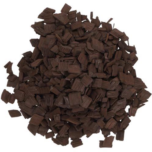 MAGICLULU Eichenchips Für Weinherstellung Französische Eiche Schwer Geröstet Für Rotwein Und Whisky 0.59X0.59X0.08 Zoll 1 Stück Weinzubehör