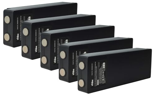vhbw 5X Akku Ersatz für Palfinger IM6024, RSC7220, 708031757 für Industrie-Funkfernsteuerung Fernbedienung (2500 mAh, 7,2 V, NiMH) - Schwarz