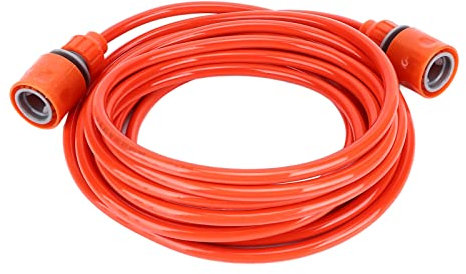 Manguera de Jardín de 6 Metros, Agua Flexible con Agarre Giratorio, Resistente Anticongelante Resistente Al Desgaste para Limpieza de Riego de Césped, Patio, Rojo, Alta Presión,