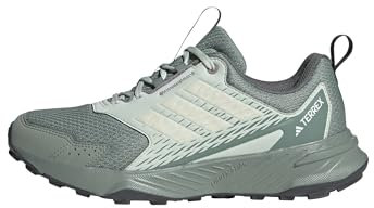 adidas Terrex Tracefinder 2 Trail Running Shoes, Zapatillas Mujer, Silver Green/Off White/preloved Fig, 41 1/3 EU