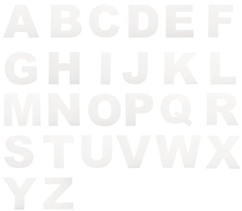 QUARKZMAN 26 Stück Alphabet Kuchen Schablonen A-Z Buchstaben 4 Zoll | Schablonen, Alphabet Kuchen Dekorationsformen Set, Für Geburtstag Hochzeit Party DIY Basteln