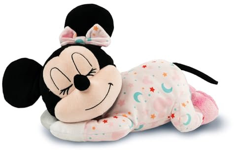 Clementoni - Peluche relaxante - Minnie - Jeux Éducatif pour Enfant - Cadeau Naissance