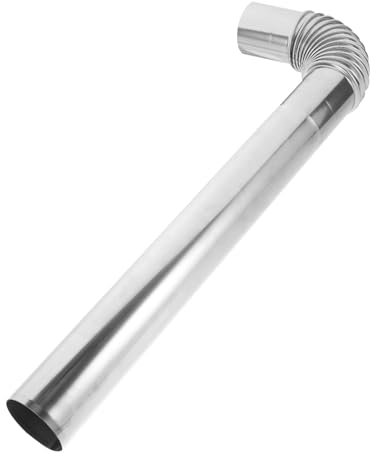 Set Canna Fumaria Barbecue a Carbone con Coperchio Flessibile Stufa Ad Aria Tubo di Scarico Fumo Flessibile Casa Canna Fumaria Tubo di Fumo in Acciaio Inossidabile
