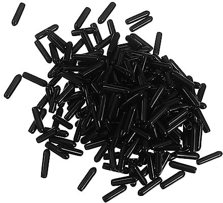 Anneome 2 Sätze Dichtungsstopfen Kappen Rundende Schraubengewindeschutz Rohrspitzen-gewindeschutz Rohrendkappen Flexible Schutzkappen 250 Stück * 2