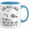 Nordsee Tasse Geschenk Für Mich Einen Kaffee Und Ein Taxi And Meer Bitte Geschenkidee Sylt Norderney (Blau)