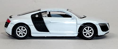 Generisch Modellauto kompatibel mit Audi R8 Sammlermodell ca. 1:60 weiß im Fensterkarton