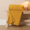 Brentfords Teddy Yellow Throw, Warm Blanket for Winter Ultra Sofa Cosy Thick Blanket Couch Cover Bed Throw Blanket King Size Beds - Yellow, 240 x 200cm