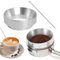 51mm Dosing Funnel, Aluminum Alloy Espresso Portafilter Funnel, Magnetic Coffee Accessories Espresso Dosing Ring for Barista, Home, Cafe(Silver)