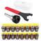 Lamsimoy ER25 Collet Set Chuck with MT2 ER25 M10 Motor Extension Rod, CNC Engraving Machine or Milling Lathe Tool