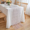 CHUQING Tischläufer Rosa 70 cm x 3 m Transparentes Tischband in Gold Tischdeko Chiffon Tischläufer für Hochzeit Weihnachten