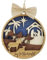 Fangxuee Weihnachtsdekoration Aus, Christbaumschmuck, Weihnachtsschmuck für Draußen, 3D-Hängedekorationen B
