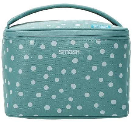 Smash Cube Insulated Lunch Bag, Nylon /600D, 4 liters, Polka Dot Sage