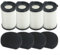 Lot de 4 filtres pour aspirateur Techwood TAS9055, TAS9035 et VA20 réutilisables avec performance exceptionnelle de capture des allergènes