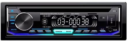 STEREO AUTO AUTORADIO 1 DIN CON LETTORE CD DVDBLUETOOTH MP3 MP4 SD USB AUX 50WX4