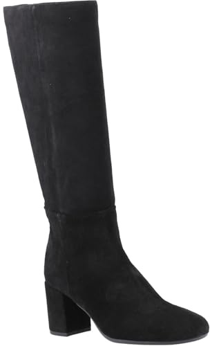 Hush Puppies Oprah Suede Women's Black Heeled Knee High Boots - UK 3