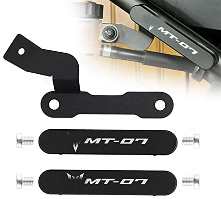 Aluminium-Motorrad-Beifahrer-Fußrasten-Entfernungs-Kit Hintere Ölmodifikationshalterung Für Yamaha MT07 MT-07 2014 2015 2016 2017