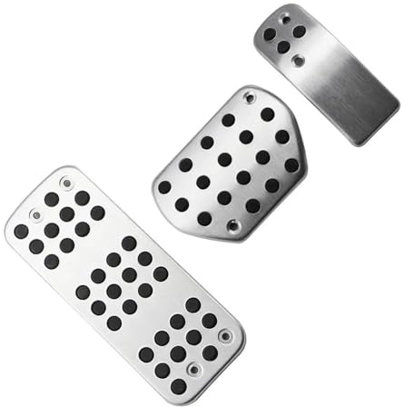 WLNWERDPKK Pédale Frein pour Peugeot 207 301 307 208 2008 308 408 Conduite À Gauche Boîte Automatique Boîte Manuelle Cache-Repose-Pieds Pédales Repose-Pieds Pédale(3Pc AT with Rest)