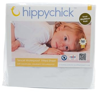 Hippychick Tencel Matratzenschutz - Spannbetttuch Einzelbett 90 x 200 - Tencel Fitted SheetEinzelbett 90 x 200 cm