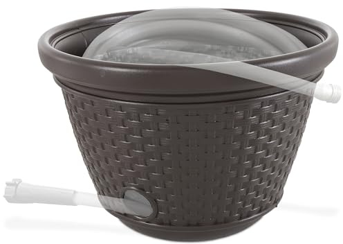 Suncast CPLHPW100 RESIN WICKER HOSE POT- Pack of 3