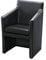 Nowy Styl kaiserkraft | Club-Sessel | eckig | HxBxT 850 x 575 x 530 mm | Polyurethan-Bezug | schwarz