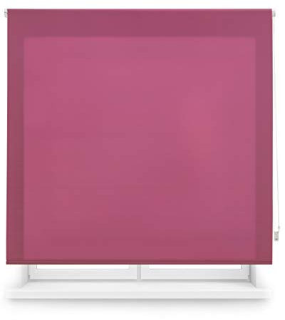Blindecor Ara | Lichtdurchlässiges Rollo | Fliederfarben | 140 x 175 cm (BxH) | Stoffgröße 137 x 170 cm | Rollos für fenster
