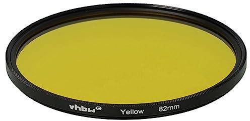 vhbw Universal Farbfilter gelb für Kamera Objektive mit 82mm Filtergewinde - Gelbfilter