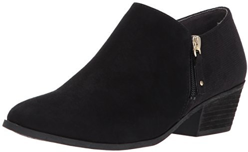 Dr. Scholl's Brief-Ankle Boot, Botas Cortas al Tobillo Mujer, Black Microfiber Suede, 41 EU