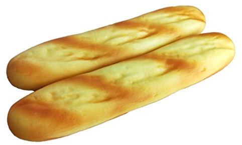 Lorigun 2 PCS Artificielle Faux Pain PU Matériel Baguettes Réaliste Faux Food, Imitation Pain Français Faux Aliments pour La Décoration, Pain Modèle Cuisine Décor Alimentaire Photographie Prop