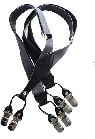 BESTRAPS® - Bretelles Homme Vintage Solides Élégantes Taille Ajustable