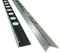 10 x Heavy Duty L Shape Tile Trims 2.5m (12mm, Light Brush Chrome)