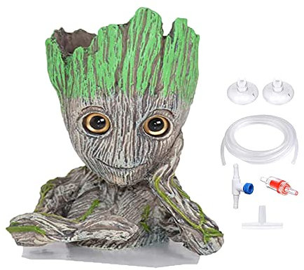 TEEMO Aquarium Air Bubbler Decorations - Oxygen Pump Crafts Ornaments for Aquarium Fish Tank Décor with Air Bubbler Stone
