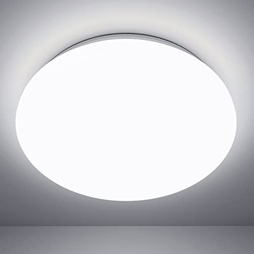Lepro Deckenlampe 22W, LED Deckenleuchte Bad 1500LM Ø30cm 5000K für Badezimmer Flur Küche Wohnzimmer Schlafzimmer Balkon Licht, Kaltweiß Badezimmerlampe, LED Panel Flach, Rund Lampe, IP20 Badlampe