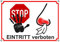 Petsigns Warnschild - Eintritt verboten bei Erkältung - Stop für Viren und Krankheiten, DIN A4