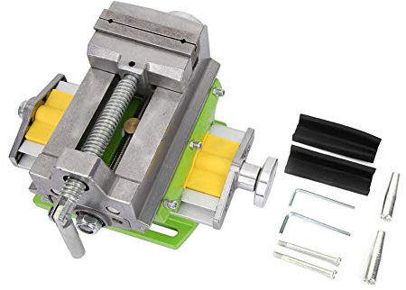 Schraubstock 3 Zoll Cross Sliding Drill Press Präzisions Spannbank 2 Wege X Y Bankklemme für Holz & Metallbearbeitung