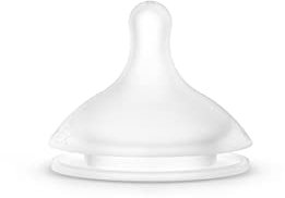 Suavinex, Nuevo Pack 2 Tetinas Fisiológicas SX Pro de Silicona. Flujo Lento Para Recién Nacidos, Zumo o Agua. Tetina +0 Meses. Con Sistema Anticólico, 2 Unidades