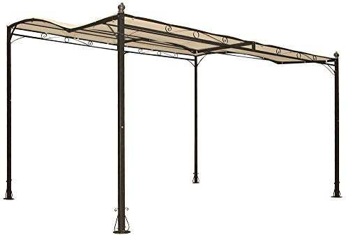 GAZEBO VERANDA DA PARETE ACCIAIO PATIO 300X250 TOP 180GR/MQ PERGOLA GIARDINO