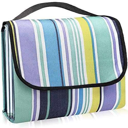 LIVEHITOP Picknickdecke Wasserdicht XXL, 150 X 200 cm Groß Stranddecke Faltbar Strand Picknick Decke mit Tragbarem für Outdoor, Camping, Park, BBQ