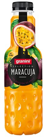 granini Selection Maracuja (1 x 0,75l), mindestens 25% Frucht, Maracuja-Saft, vegan, exotischer Fruchtgenuss, laktosefrei, ideal zum Mixen, mit Pfand