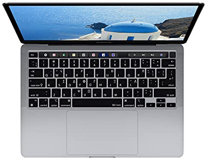 Tastaturabdeckung für MacBook Pro mit Magic Keyboard – 13 Zoll (2020+) & 16 Zoll (2019+) – ISO (griechisch)