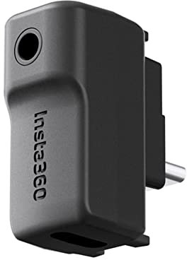 Insta360 Mic Adapter One X2 (Vertical) Input For External Microphones Type-C and 3.5mm Audio Ports