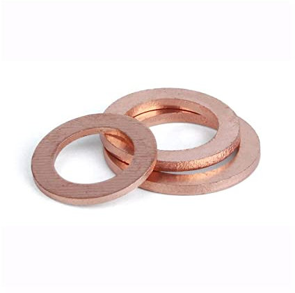 VLIZO Beilagscheiben 10 Stücke M12 M13 M14 M15 M16 M17 M18 M19 M20 Messing Kupfer Dichtboot Crush Washer Flachdichtungsring Karosseriescheiben