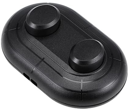 PATIKIL Inline Piede Pedale Premi Interruttore,2 Pulsanti Illuminazione Piede Controllo Scatto Interruttore a Pedale, Nero,ON -Spento